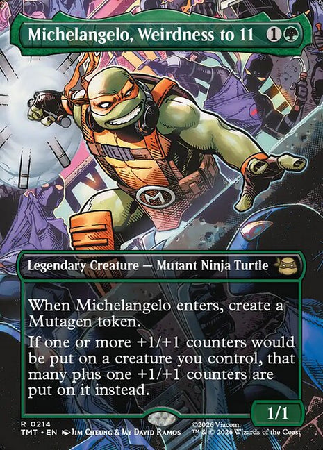 Michelangelo, Weirdness to 11 214 Teenage Mutant Ninja Turtles (TMT) [Foil] NM