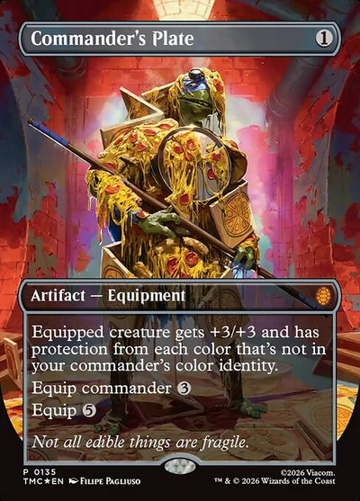 Commander's Plate 135 Teenage Mutant Ninja Turtles Eternal (TMC) [Foil] NM