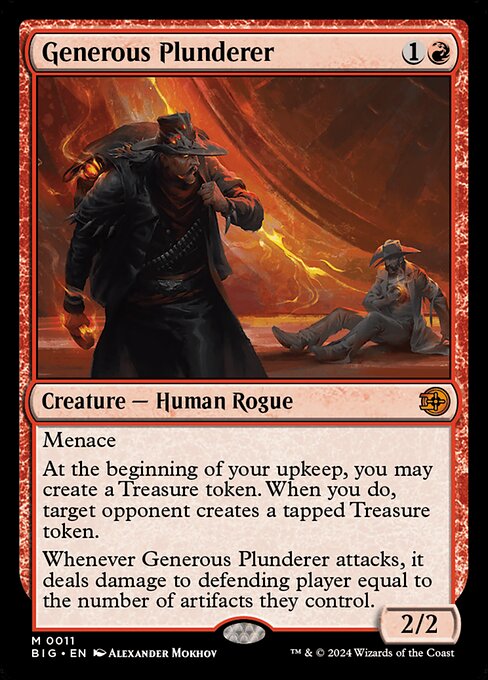 Generous Plunderer 11 The Big Score (BIG) [Nonfoil] NM
