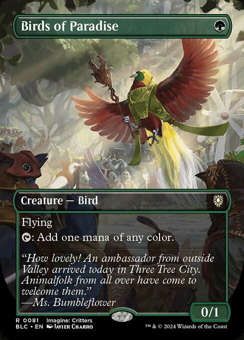 Birds of Paradise 81 Bloomburrow Commander (BLC) [Nonfoil] NM