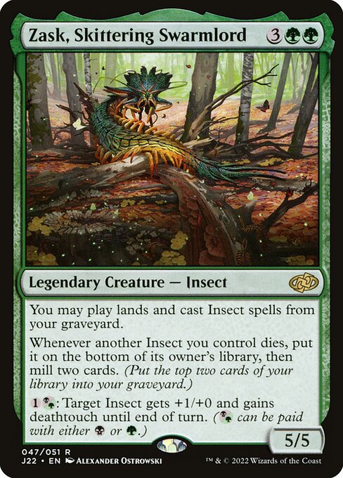 Zask, Skittering Swarmlord 47 Jumpstart 2022 (J22) [Nonfoil] NM