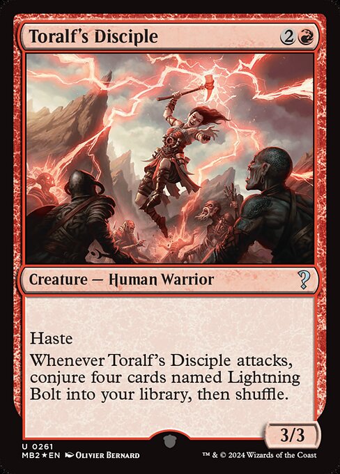 Toralf's Disciple 261 Mystery Booster 2 (MB2) [Foil] NM