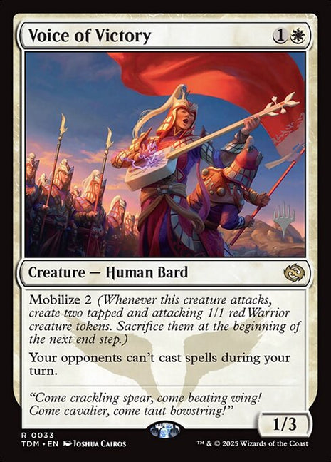 Voice of Victory 33 Tarkir: Dragonstorm Promos (PTDM) [Nonfoil] NM