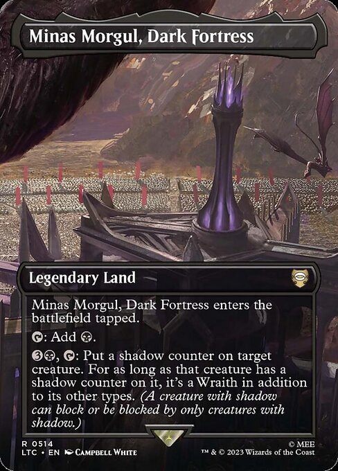 Minas Morgul, Dark Fortress 514 The Lord Of The Rings: Tales Of Middle-Earth Commander (LTC) [Foil] NM