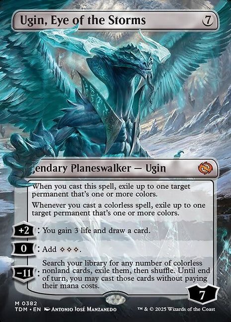 Ugin, Eye of the Storms // Ugin, Eye of the Storms 382 Tarkir: Dragonstorm (TDM) [Foil] NM