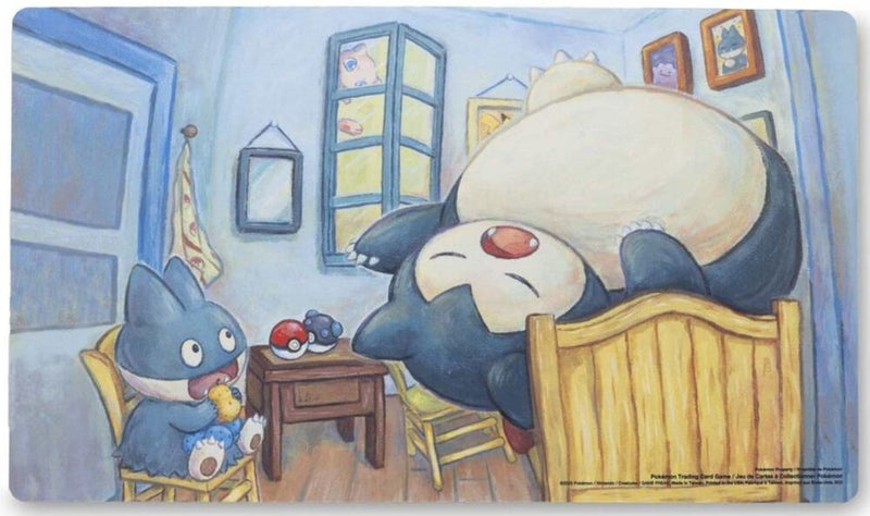 Van Gogh Pokemon Sleeping Snorlax Playmat