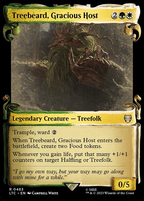 Treebeard, Gracious Host 483 The Lord Of The Rings: Tales Of Middle-Earth Commander (LTC) [Nonfoil] NM