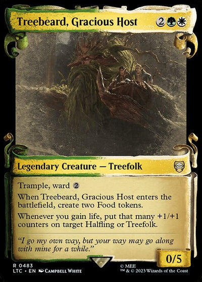 Treebeard, Gracious Host 483 The Lord Of The Rings: Tales Of Middle-Earth Commander (LTC) [Nonfoil] NM