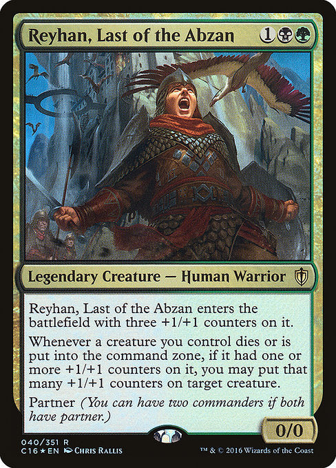 Reyhan, Last of the Abzan 40 Commander 2016 (C16) [Foil] NM