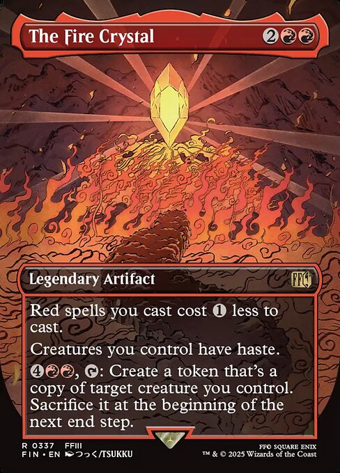 The Fire Crystal 337 Final Fantasy (FIN) [Foil] NM
