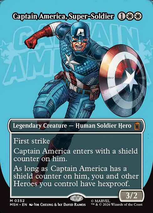 Captain America, Super-Soldier 352 Marvel Super Heroes (MSH) [Nonfoil] NM