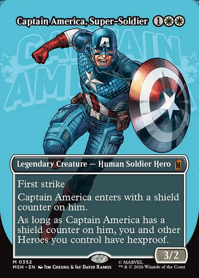 Captain America, Super-Soldier 352 Marvel Super Heroes (MSH) [Nonfoil] NM
