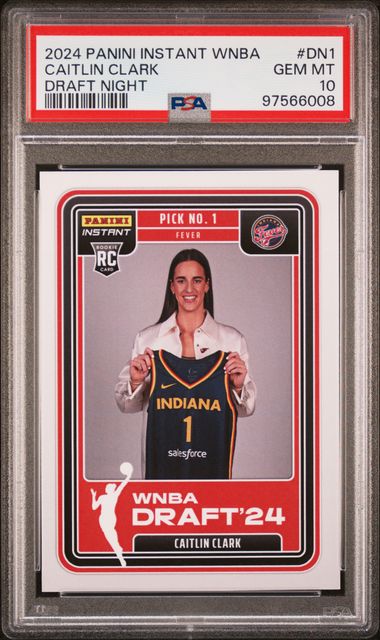 Caitlin Clark PSA 10 RC Draft Night #DN1 2024 Panini Instant