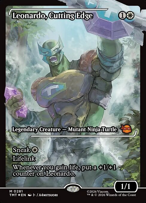 Leonardo, Cutting Edge 281 Teenage Mutant Ninja Turtles (TMT) [Foil] LP