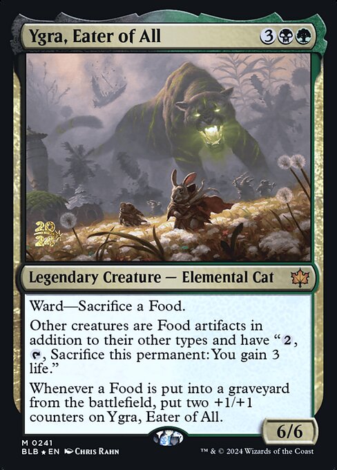 Ygra, Eater of All 241 Bloomburrow Promos (PBLB) [Foil] NM