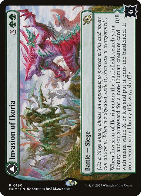 Invasion of Ikoria // Zilortha, Apex of Ikoria 190 March Of The Machine (MOM) [Foil] NM