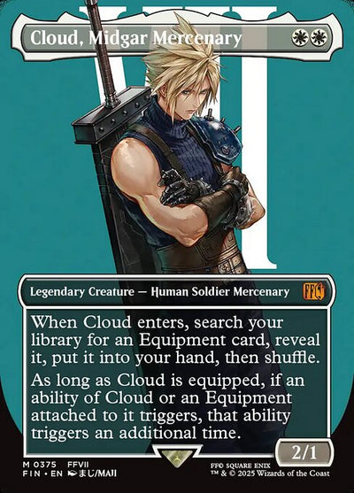 Cloud, Midgar Mercenary 375 Final Fantasy (FIN) [Nonfoil] NM