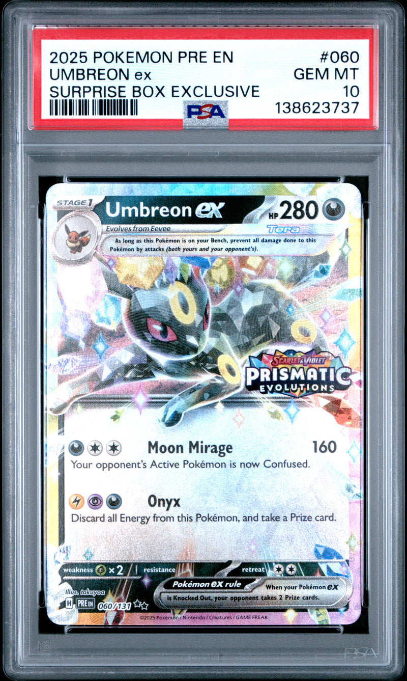 Umbreon ex 60/131 - Prismatic Evolutions (PRE) - PSA 10