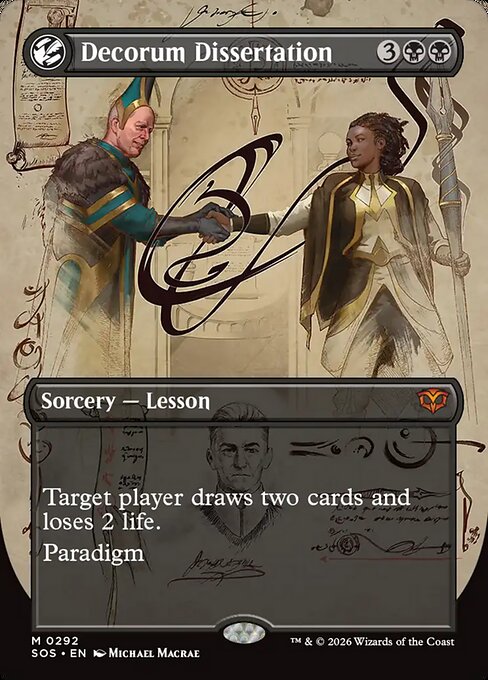 Decorum Dissertation 292 Secrets Of Strixhaven (SOS) [Foil] NM
