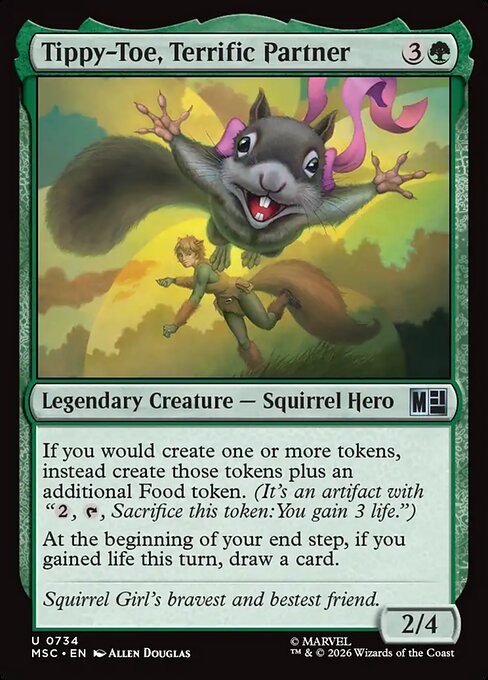 Tippy-Toe, Terrific Partner 734 Marvel Super Heroes Commander (MSC) [Nonfoil] NM
