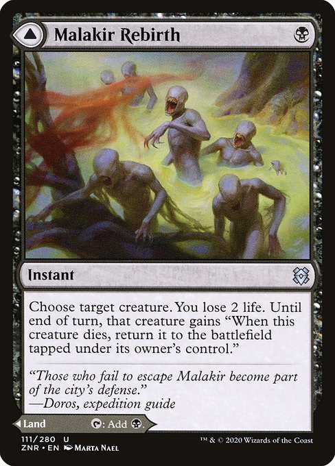 Malakir Rebirth // Malakir Mire 111 Zendikar Rising (ZNR) [Nonfoil] NM