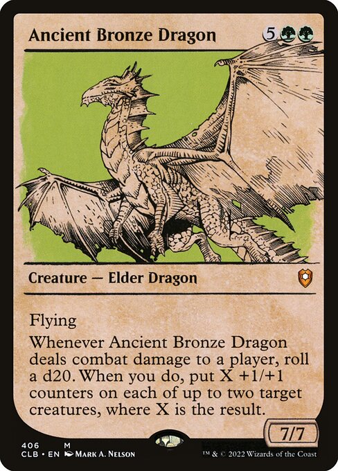 Ancient Bronze Dragon 406 Commander Legends: Battle For Baldur's Gate (CLB) [Nonfoil] NM