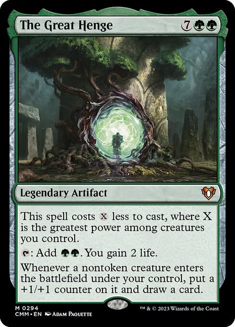 The Great Henge 294 Commander Masters (CMM) [Foil] NM