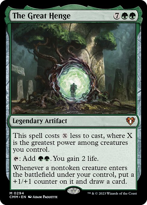 The Great Henge 294 Commander Masters (CMM) [Foil] NM