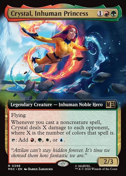 Crystal, Inhuman Princess 398 Marvel Super Heroes Commander (MSC) [Nonfoil] NM