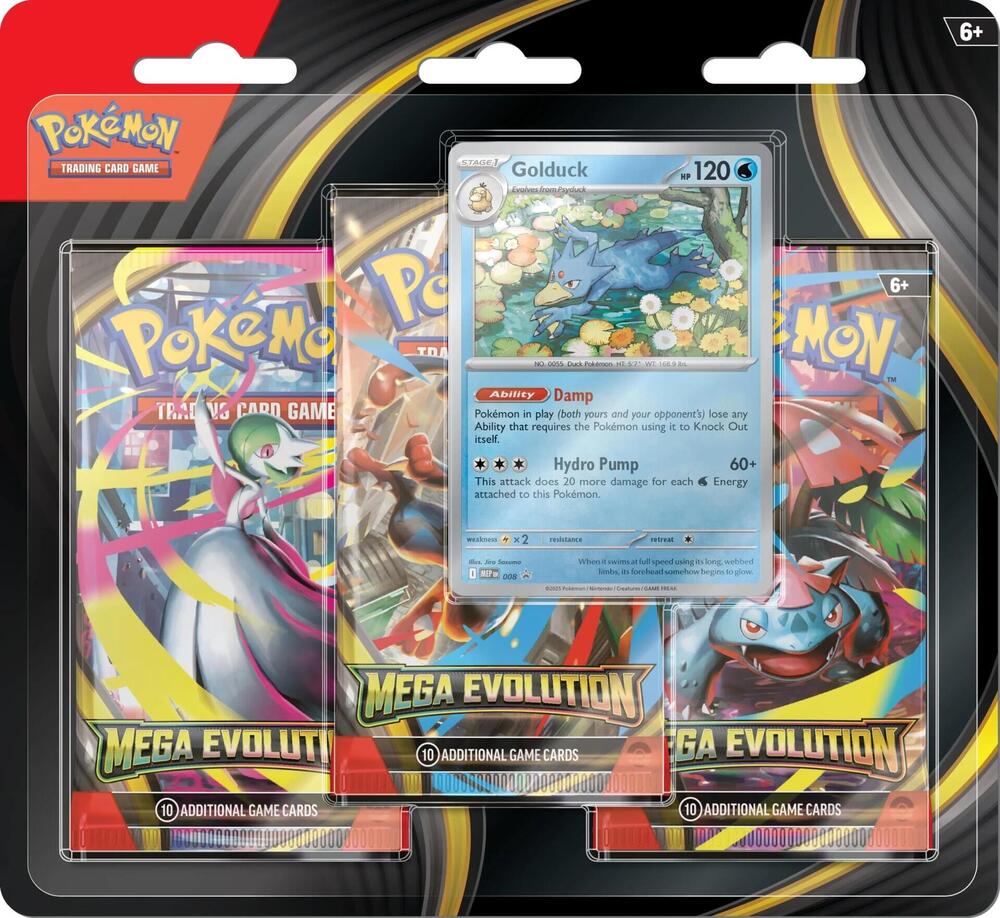 Mega Evolution 3 Pack Blister [Various Pokemon]
