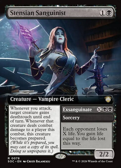 Stensian Sanguinist // Exsanguinate 78 Secrets Of Strixhaven Commander (SOC) [Nonfoil] NM