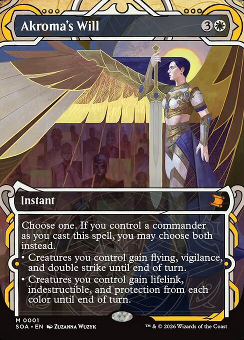 Akroma's Will 1 Secrets Of Strixhaven Mystical Archive (SOA) [Foil] NM