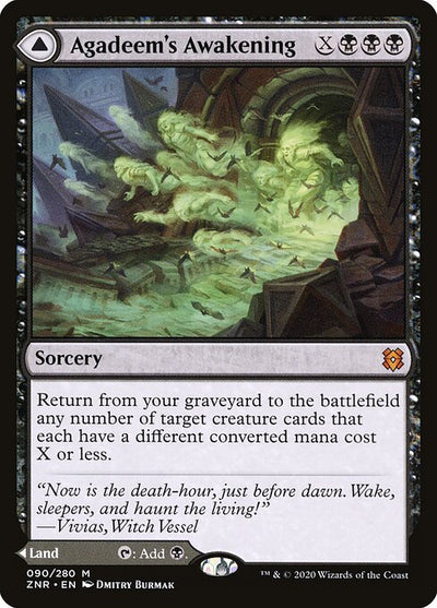 Agadeem's Awakening // Agadeem, the Undercrypt 90 Zendikar Rising (ZNR) [Nonfoil] NM