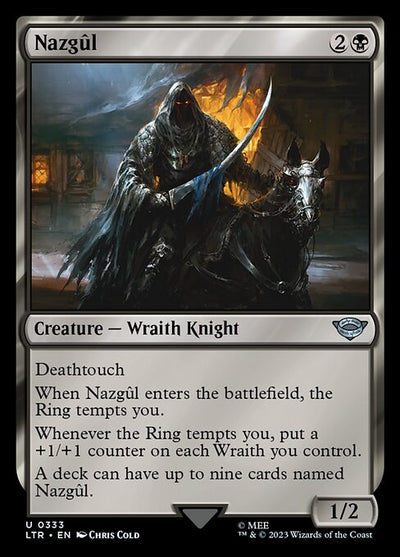 Nazgûl 333 The Lord Of The Rings: Tales Of Middle-Earth (LTR) [Foil] NM