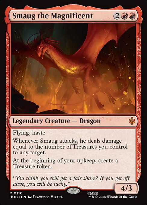 Smaug the Magnificent 110 The Hobbit (HOB) [Nonfoil] NM