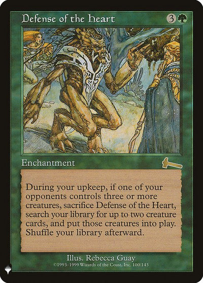 Defense of the Heart 100 The List (PLST) [Nonfoil] NM