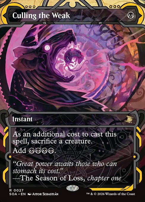 Culling the Weak 27 Secrets Of Strixhaven Mystical Archive (SOA) [Nonfoil] NM