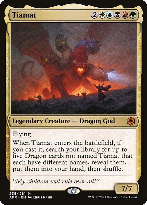 Tiamat 235 Adventures In The Forgotten Realms (AFR) [Nonfoil] NM