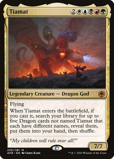 Tiamat 235 Adventures In The Forgotten Realms (AFR) [Nonfoil] NM