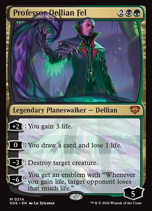 Professor Dellian Fel 214 Secrets Of Strixhaven (SOS) [Nonfoil] NM