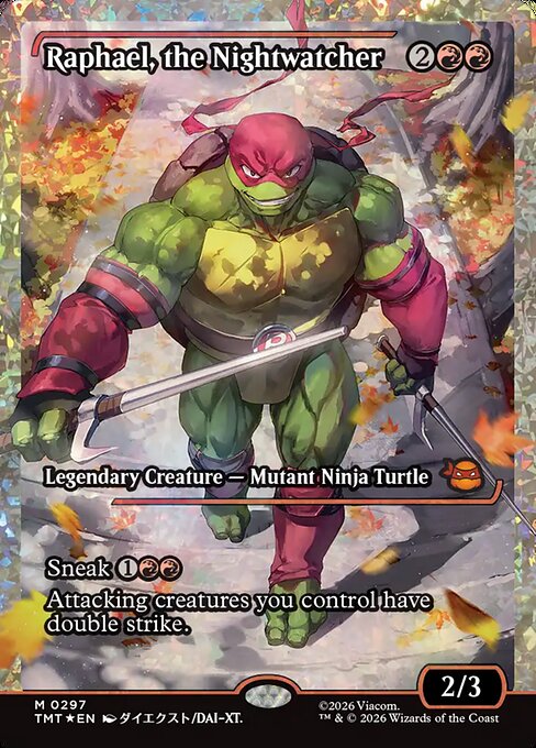 Raphael, the Nightwatcher 297 Teenage Mutant Ninja Turtles (TMT) [Fracture Foil] NM
