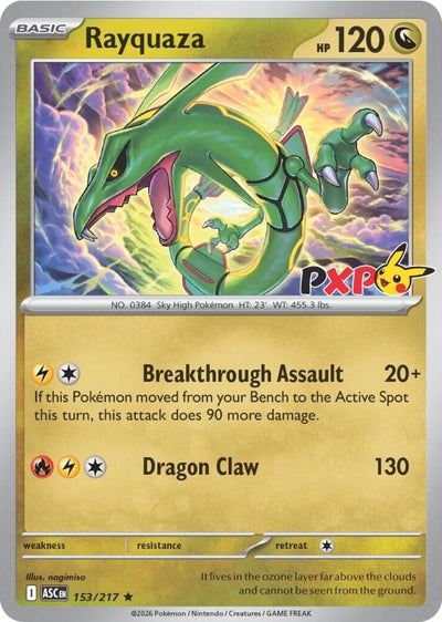 Rayquaza 153/217/ - Promo NM