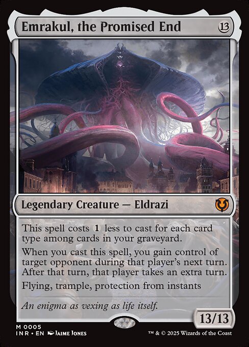 Emrakul, the Promised End 5 Innistrad Remastered (INR) [Nonfoil] NM