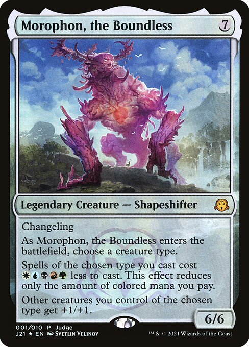 Morophon, the Boundless 1 Judge Gift Cards 2021 (PJ21) [Foil] NM