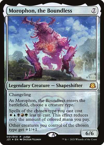 Morophon, the Boundless 1 Judge Gift Cards 2021 (PJ21) [Foil] NM