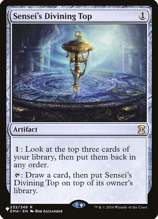 Sensei's Divining Top 232 The List (PLST) [Nonfoil] NM