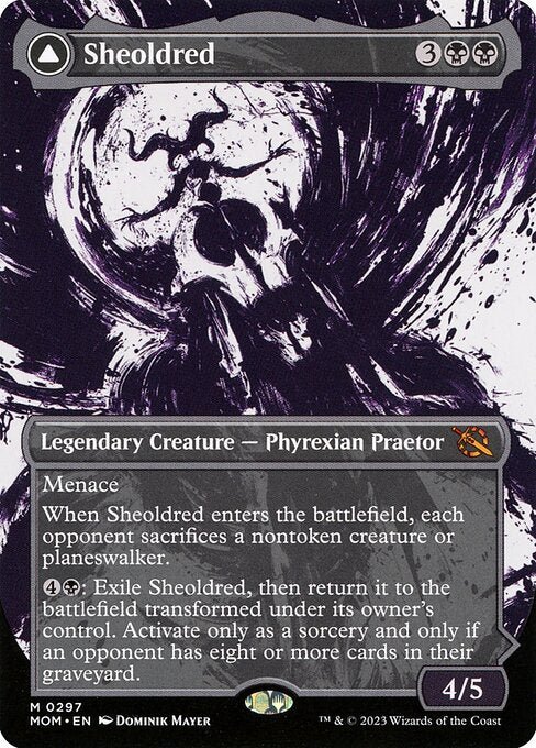 Sheoldred // The True Scriptures 297 March Of The Machine (MOM) [Foil] NM