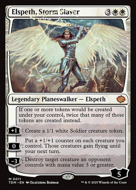 Elspeth, Storm Slayer 11 Tarkir: Dragonstorm (TDM) [Foil] NM