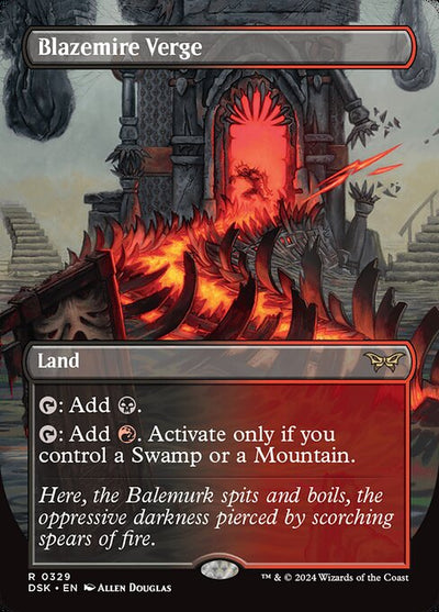 Blazemire Verge 329 Duskmourn: House Of Horror (DSK) [Foil] NM