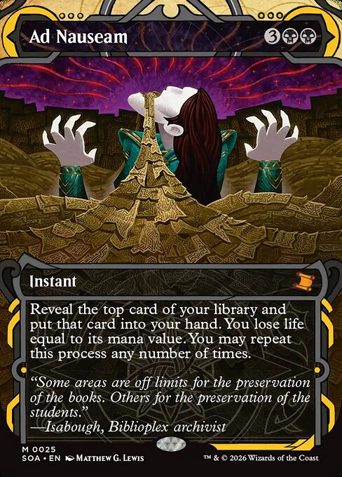 Ad Nauseam 25 Secrets Of Strixhaven Mystical Archive (SOA) [Nonfoil] NM